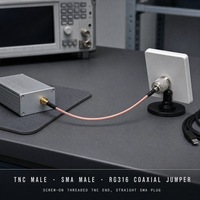 Câble d'extension coaxial RF TNC mâle vers SMA mâle RG316 50 ohms, cordon de raccordement d'antenne pour routeur sans fil et système de réseau radio
