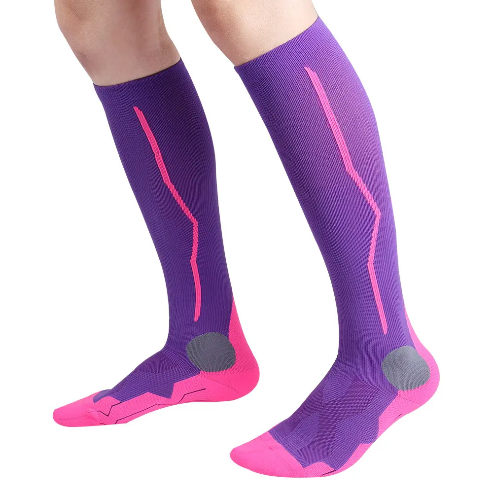 Calzini sportivi dri-fit calzini a compressione con logo personalizzato