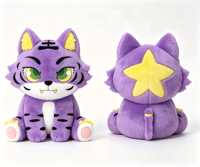 Peluche personnalisée OEM sur mesure, tigre violet, jouet en peluche personnalisé, mascotte pour la promotion de souvenirs
