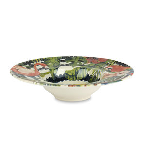Assiettes à pâtes Excelsa Tropical Chic en céramique 28,5 cm alliant praticité et design, ensemble multicolore de 6 assiettes en céramique - Product Image 2