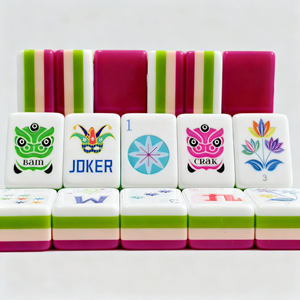 Fichas de Mahjong Americanas de 4 Capas Hechas a Medida, Modernas, Elegantes y de Lujo, en Acrílico Rojo Rosa, 160 Fichas, Juego de Póker Perfecto, Regalo para Adultos - Product Image 1
