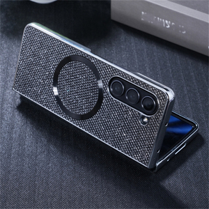 Étui de téléphone magnétique à paillettes de placage de luxe pour <span class=keywords><strong>Samsung</strong></span> Z Fold 6 5 4 <span class=keywords><strong>ZFold</strong></span> <span class=keywords><strong>3</strong></span> 5G housse de protection de charge sans fil capuchon antichoc - Product Image 5