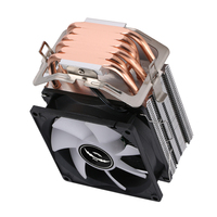Qiusaim Desktop 90mm berpendingin Air 2011-3 Pin Heatsink CPU dengan 6 pipa panas X79 kipas CPU Motherboard PWM X99