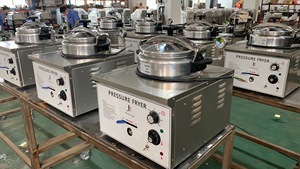 高圧フライドチキン商用電気フライヤーカウンタートップフライヤーシングルシリンダーフライドチキンオーブン大容量フライヤー - Product Image 3
