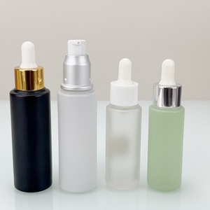 Luxury Matte Green Black 50 ml Glass Dropper Bottle 15ml-150ml Glass Bottles for Skin Care Product Packaging - Product Image 6