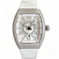 Montre mécanique automatique de luxe pour homme, qualité supérieure, verre entièrement recouvert d'un revêtement bleu, style élégant