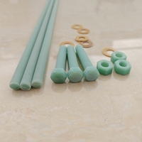 Fiberglass GRP FRP Epoxy Fiberglass Rod Full Thread Studs Bolt Screw Threaded Rod Hex Nuts GFRP Anchor Corrosion Cutting