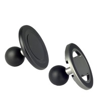 Support de téléphone de camion magnétique à bille en aluminium de 1 pouce Support de téléphone de remplacement rotatif pour chargeur de RAM Support de téléphone de voiture facile