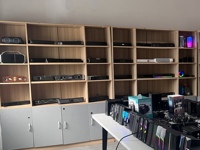 Barre de son filaire USB OEM/ODM pour ordinateur de bureau et portable, avec LED bleues, son gaming, subwoofer et bouton de contrôle