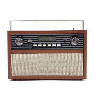 Rechargeable <span class=keywords><strong>pas</strong></span> <span class=keywords><strong>cher</strong></span> simple en bois MDF portable Vintage antique <span class=keywords><strong>Radio</strong></span> avec adaptateur multinational & <span class=keywords><strong>wifi</strong></span> - Product Image 2