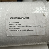 Rouleau de protection de sol en feutre auto-adhésif ultra large blanc de 200 cm pour travaux de construction