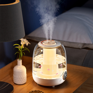 Kích thước lớn 2 trong 1 độ ẩm không khí humidificateur không khí Máy phun sương khuếch tán ánh sáng ấm áp độ ẩm 3L siêu âm không khí hương thơm độ ẩm - Product Image 2