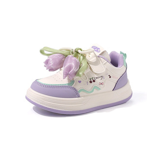 2025 primavera otoño niñas tulipán zapatillas niños suela blanda Casual Runnin - Product Image 1