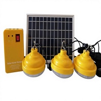 Système d'alimentation solaire AC/DC, mini système solaire, kit d'éclairage domestique, 3,7 V, 6 W, 10 W, 20 W pour l'alimentation extérieure