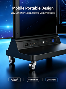 Écran LED d'intérieur P1.86 GOB, lecteur publicitaire mobile sur pied, affichage numérique à taux de rafraîchissement élevé avec système NOVA Tb40 - Product Image 4