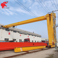 Pont roulant semi-portique monopoutre sur rail de type BMH de 5, 6, 10, 15, 16, 18, 20 tonnes avec palan électrique