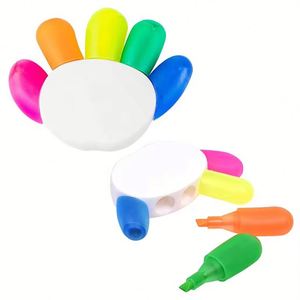 Marqueur surligneur en plastique multicolore non toxique, cadeau promotionnel en gros, logo personnalisé, marqueur Sharpie, surligneur, stylo marqueur - Product Image 4