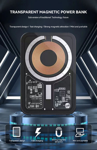 Tùy Chỉnh Mini 5000MAh Điện Cầm Tay Trạm Trong Suốt Ngoài Trời Không Dây Sạc Từ Điện Thoại Di Động Trường Hợp - Product Image 2