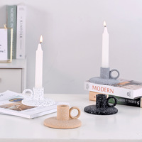 Keramik-Kerzenhalter im Schlichten Nordischen Stil, Aromatherapie-Kerzenutensilien, Fotografie-Requisiten, Hotel- und Ferienhaus-Dekorationen