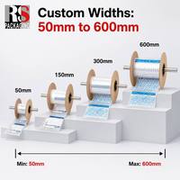 Bespoke Size Pre-opened Recyclable Roll Bags 50mm 600mm Wide Precise Cut Electronic Data Cable Automated Packing Earphone