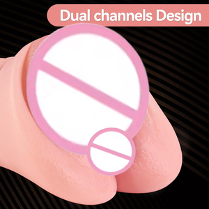 Fabrika Toptan Satış TPE Erkek Mastürbasyon Kupası Dahili Halka ile Yetişkin Seks Mastürbasyon Oyuncakları Kupası Eğlenceli Ürünler 2 Kanallı Erkekler için - Product Image 4