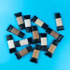 كريم أساس عالي الجودة غطاء سائل يدوم طويلاً علامة خاصة غير لامع مؤسسة كاملة - Product Image 1