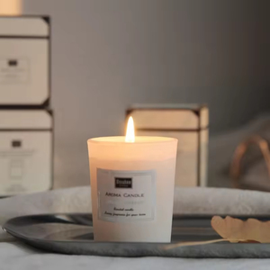 Bougie parfumée artisanale à la cire de soja, étiquette privée personnalisée, emballage en verre de luxe pour cadeaux de mariage - Product Image 5