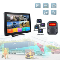 Caméra de recul pour camion de 10 pouces avec détection d'angle mort BSD, moniteur MDVR, alarme sonore et visuelle, écran tactile IPS, vision nocturne