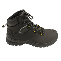 Bottes de sécurité imperméables en cuir de vache à bout en acier Chaussures de travail