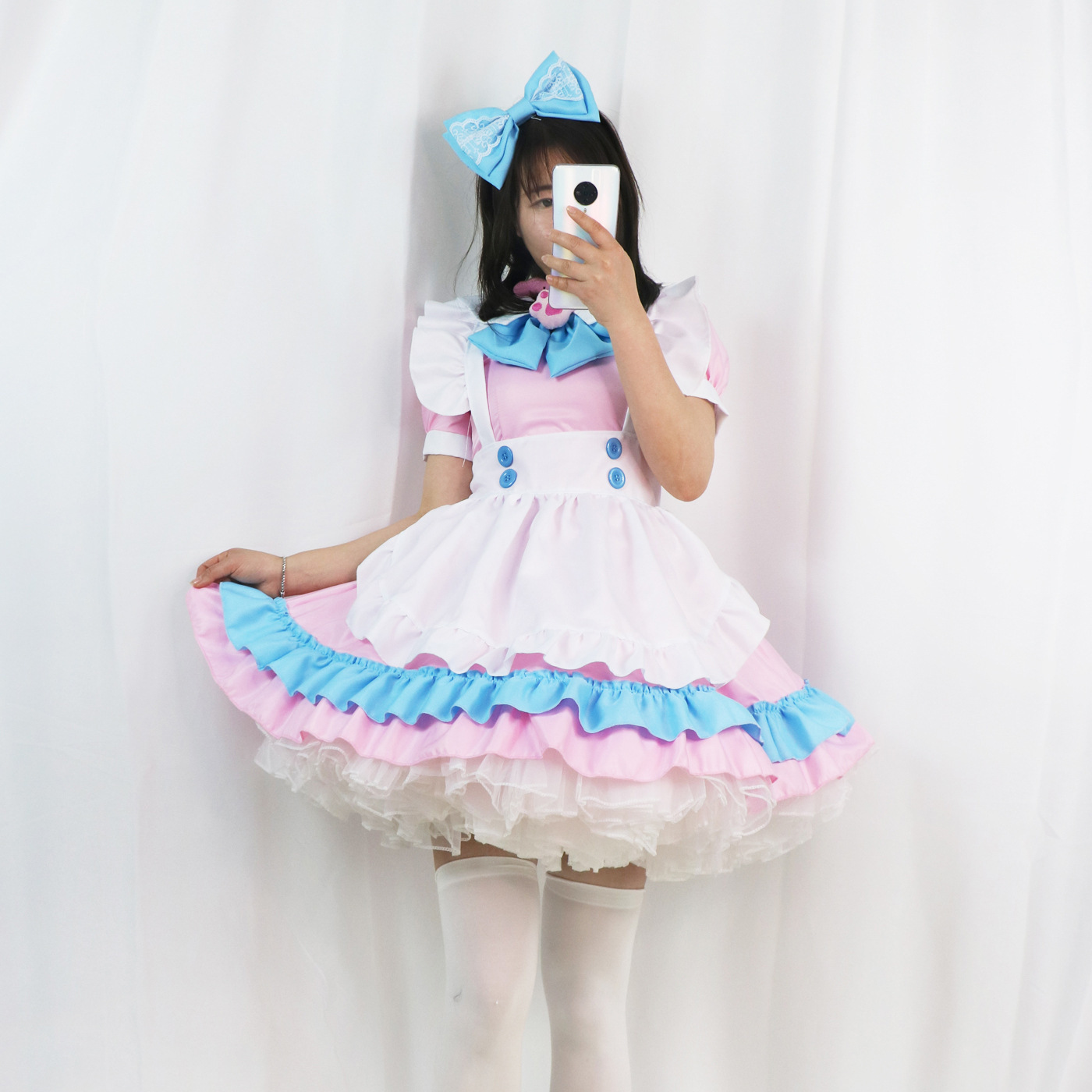 Powder Blue Bow Hair Accessory