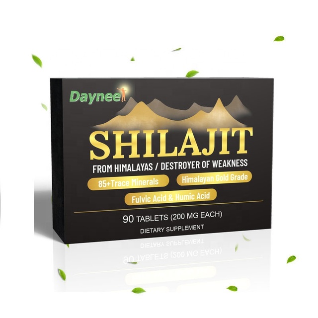 Daynee Shilajit Tablets Adult Organic Dietary Fiber Supplement 200mg 90ct Private Label