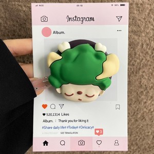Soporte magnético de silicona 3D con diseño de conejo de dibujos animados para chicas, imán fuerte, soporte universal para teléfono móvil, soporte de escritorio tipo gasbag. - Product Image 5
