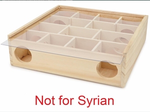 Çevre Dostu Ahşap <span class=keywords><strong>Hamster</strong></span> Evi Cam Kapaklı Evcil Hayvan Kafesi İç/Dış Mekan Kullanımı Özelleştirilebilir Tasarım - Product Image 5