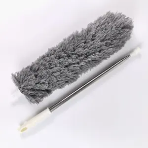 2.8meters Telescopic Microfiber Feather Ceiling Fan Duster Versatile Cleaning Tool With Steel Pipe Flexible And Comprehensive