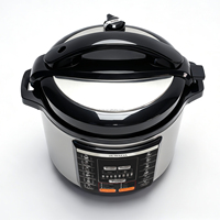 Cuisinière à pression électrique en acier inoxydable pour la maison, 5L/6L/8L/10L/12L, cuiseur à riz multifonctionnel commercial, cuve intérieure antiadhésive