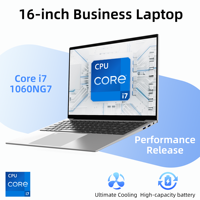 Ordinateur portable professionnel de haute qualité, neuf, 16,1 pouces, Intel I7-1060NG7 Quad Core, Windows 11, 16:10, 512 Go SSD, 16 Go DDR4, 1920x1200 IPS