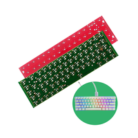 Placa de circuito de fabricación electrónica Fr4 USB tipo C inalámbrico 65 teclado Pcb Rgb