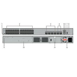 S5735-S24HS4XE-V2 98012240 24*GE SFP Ports, 4*10GE SFP+ Ports, 2*12GE Stack Ports Fiber Network Switch - Product Image 1