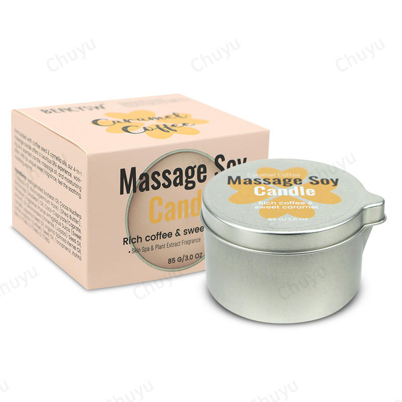 คาราเมลกาแฟนวดเทียนถั่วเหลือง