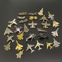 Badges et épingles en métal personnalisés sur le thème de l'aviation avec boîte en plastique, épingles de collection sur le thème de l'aviation, badge commémoratif de l'aviation