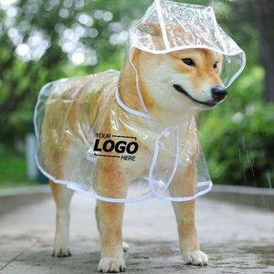 Transparent Dog Raincoat, Waterproof Rain Poncho for Dogs and Cats, Lightweight Hooded Pet <b>Jacket</b> Wholesale Promotional Gift - Product Image 1