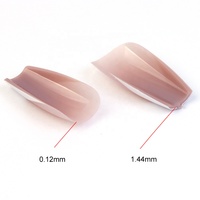 Gelsky Pointes d'Extension d'Ongles Épaisses Cercueil Acrylique Pointes d'Ongles en Gel Souple Pointes d'Ongles Françaises