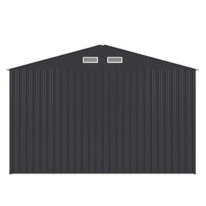 Buitenopbergschuur Metalen Tuinschuur Voor Gereedschap Vuilnisbak Opruimen Prefab Huis Afsluitbare Deuren Tuin Patio Buiten