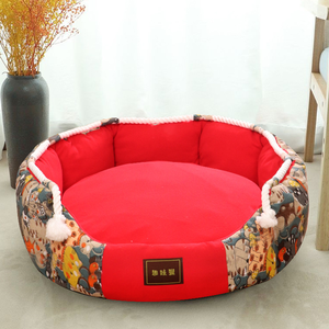 سرير كلب جديد صديق للبيئة لحاف الكهف مصنوع من مادة الفراء الصناعي المعاد تدويرها سرير حيوانات أليفة صديق للبيئة - Product Image 3