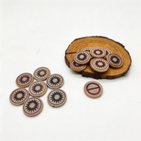 Jetons en bois ronds gravés au laser, écologiques et personnalisés, pour jeux de société éducatifs et projets DIY