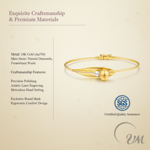 18K <b>Gold</b> Classic Simple Luxury Leaf Bracelet Brilliant Cut Diamonds Micro-pave Setting Customizable Fine <b>Bangle</b> Unisex NGTC - Product Image 3