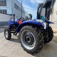 Forte puissance 80 HP charrue pose tracteurs rizière ferme tracteur à roues multifonctionnel remplaçable accessoire tracteurs cultivateur