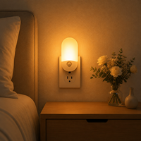 Veilleuses LOHAS Soft Amber 2000K, mini, avec capteur crépusculaire, à intensité variable, 0,6W, modernes, adaptées aux enfants, pour le sommeil des enfants