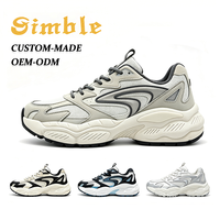 Nouvelle Arrivée Chaussures Décontractées Tendance pour Jeunes Hommes Baskets Respirantes à Lacets à Semelle Épaisse Antidérapantes pour la Marche et le Sport