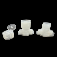 Bouchon à bec verseur en plastique 16 mm avec couvercle à charnière pour emballages de lotions, crèmes, shampoings et produits de soin personnel